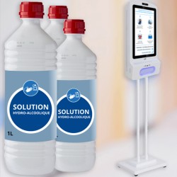 Bouteilles de solution...